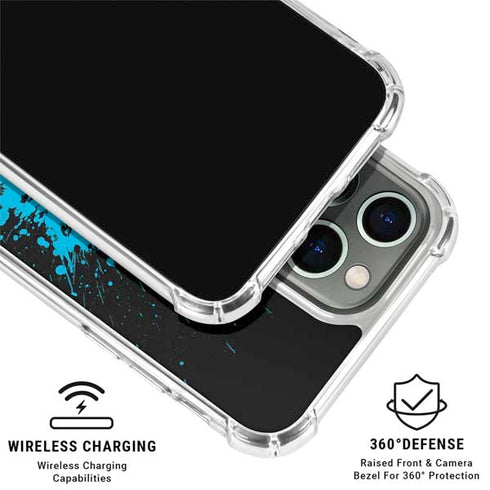 DC Comics Batman Blue Splash character shape iPhone 16 Pro Clear Case